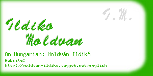 ildiko moldvan business card