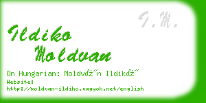 ildiko moldvan business card